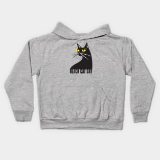 National Black Cat Day – October 27 Kids Hoodie